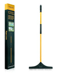 55 Inch Turf Rake With Dense Nylon Bristles All In One Long Pole Garden Hand Broom for Quick Leaf and Debris Cleanup