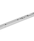 Heavy Duty 304 Stainless Steel Flush Mount Door Hinge With Lever Action Gate Lock, Hidden Screws And Strike, 10 Inch Brushed Steel