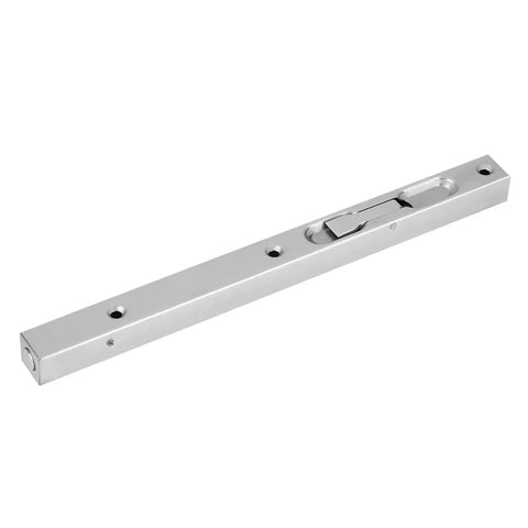 Heavy Duty 304 Stainless Steel Flush Mount Door Hinge With Lever Action Gate Lock, Hidden Screws And Strike, 10 Inch Brushed Steel