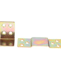 Built Like A Tank Bed Hinges Plug In Hardware Set with L brackets, iron material, sizes 42x27x2mm and 1.65x1.06x0.08in.