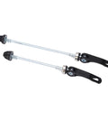 Pair Of Quick Release Bike Skewers QR For MTB And Road Bikes Front 150mm And Rear 190mm Clip Bolt Lever Axle Set Hollow Axle Universal Black