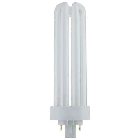 Single bulb from Ten Pack 42 Watt GX24Q4 CFL Plug In Light Bulbs Triple Tube Cool White 4100K With A 10000 Hour Lifespan 4 Pin Base