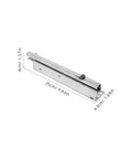 Hidden Two Part 10 Inch Slow Closing Drawer Slides with Detachable Silent Glides, bottom support, and smooth ball bearing action.