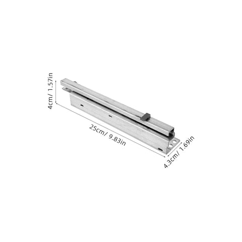 Hidden Two Part 10 Inch Slow Closing Drawer Slides with Detachable Silent Glides, bottom support, and smooth ball bearing action.