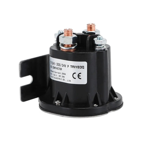 Heavy Duty Electric Stacker Forklift Tail Plate Switch Relay Kit With Oil Pump For 24V Systems showing a 24V DC contactor.