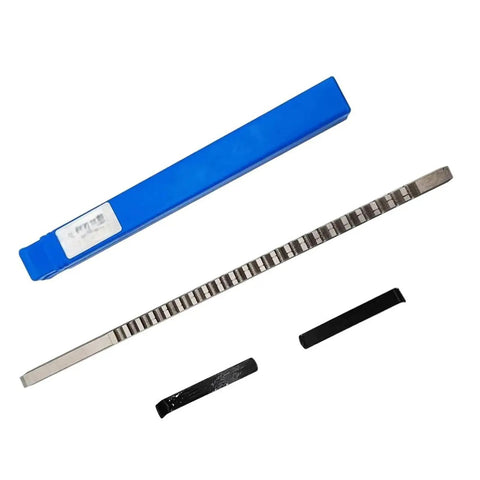 Push Type Keyway Broach 8mm C1 for CNC Router Tool in high speed steel with blue packaging displayed on white background