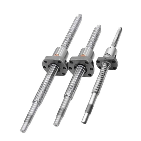 Pro Grade Single Nut Ball Screw 50Mm X 1000Mm Length C7 Precision Rolling for CNC Machines and Automation with three variations.