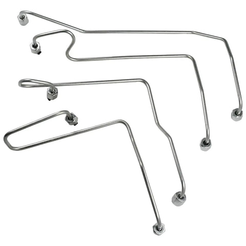 Heavy Duty Fuel Line Kit 4N3281 4N3282 For Caterpillar Engines And Machinery Like Tractors Excavators Loader Graders Perfect Fix For All You Need To Get Back On The Road., set of steel fuel lines