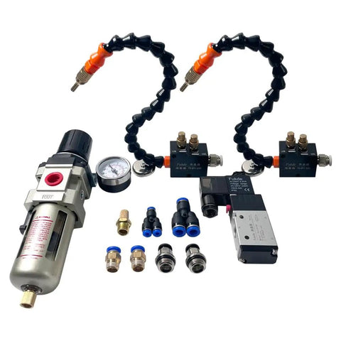 High Pressure Misting Spray System With Pump And Solenoid Valve For CNC Machines, Dope Cooling And Lubrication Setup components