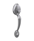 Plymouth Orbit Knob Front Entry Handleset Lower Half Satin Chrome For 1-5/8 To 1-3/8 Inch Exterior Doors side view