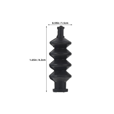 3 Pack RC Sailboat Push Rod Seal 42mm Waterproof Rubber Bellow With Aluminum Base shown with dimensions