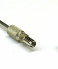 Two Millimeter Silicone Polishing Point Set 15 Piece Assortment With Five Grades And Chuck Mandrel shown with mandrel and part