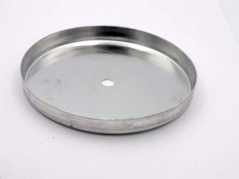 Replacement Lids Set Of 3 For 3 Lb Drum Rotary Rock Tumbler Barrel Silver 4.5 Inch Diameter And 0.5 Inch Height Fits Chicago Electric Rotary Tumblers Durable Metal Construction For Long Lasting Use