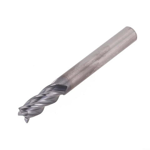 Solid carbide end mill, 6mm diameter, 4-flute, AlTiN-coated milling cutter