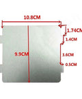Thick Mica Sheets And Waveguide Cover For Microwave Ovens 2 Pack Heat Insulation Spare Parts with detailed measurements in cm