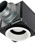 Recessed LED Inlet For Home Ventilation Systems, Exhaust Or Supply Inlet For Remote Mount Inline HRVs And ERVs.