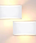 Modern LED Wall Sconce Set Of 2 Hardwired Dimmable Warm White 3000K Up And Down Indoor Wall Mount Lamps, minimalist design