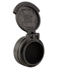 MRO ARD With Objective Flip Cap Black For Red Dot Sight, Rugged USA Made AR Platform Accessory open cap view