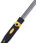9 Inch Paint Roller Kit with Heavy Duty Stainless Steel Frame and Ultra Thick Nap for Ceilings and Walls Lazy Diy Hack for Super Fast Coats on Semi Rough Surfaces Get that Pro Look without the Drama - close-up of stainless steel frame handle