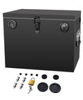 Built Tough Steel Battery Box Enclosure Fits 12V Deep Cycle Groups 24 And 27 Fully Weatherproof with lock and screws.