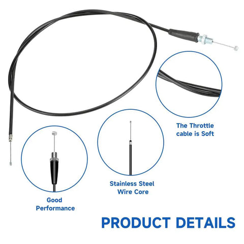 Throttle Cable For Predator 212cc 200cc 196cc Mini Bike Engines And Coleman CT200U MB165 MB200 Heat Warrior details image