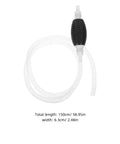 Heavy Duty Manual Oil Transfer Pump With Thick Plastic Siphon Tube for Effortless Fluid Extraction And Gas Cleanup, 150cm long