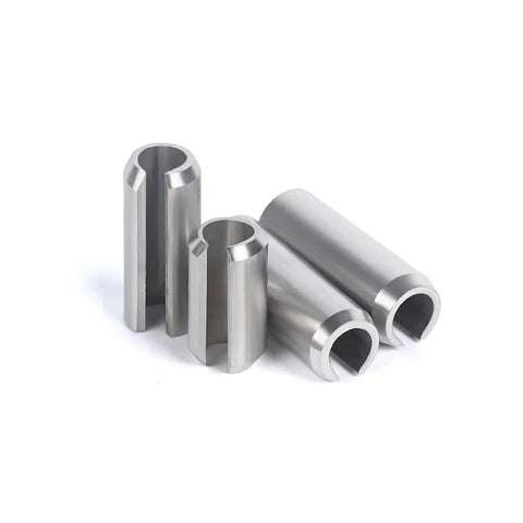 Slotted Spring Pins 304 Stainless Steel Split Dowel Roll Pin Set 1.5mm to 6mm diameters for reliable positioning in industrial equipment