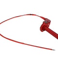Red Universal Seven Eighths Inch 22mm Quick Twist Throttle Grips With Cable Aluminum Alloy for Dirt Bikes ATVs Mini Bikes