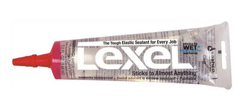 Lexel Clear Sealant 5-Ounce Co-Polymer Rubber Adhesive Caulk That Paints No Mess Scrubbable And Durable Sticks To Wet Surfaces Ultra Clear