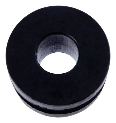 Electrical Grade Rubber Grommet, Outside Diameter 15/16 Inch, Inner Diameter 3/8 Inch, durable industrial hardware component.