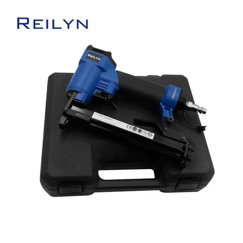 Built Tough Pneumatic 21 Gauge Crown Stapler Fires Up To One Twenty Rapid Strikes Per Minute With Half Inch Nose Fits Quarter To Five Eighth Inch Staples Includes Rugged Carry Case And Safety Gear For Upholstery Woodworking And Weekend Diy Builds