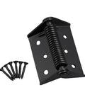 Spring Door Hinge Self Closing Heavy Duty Manganese Steel Door Closer with screws for cabinets and garages