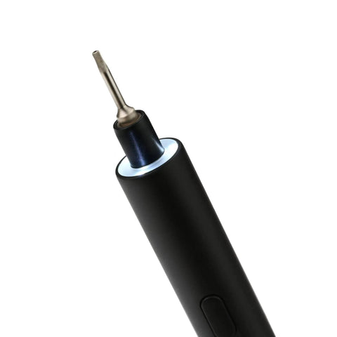 Cordless Precision Electric Screwdriver With 4mm Bit For Electronics, Computers, And Phone Repair, LED light detail view.