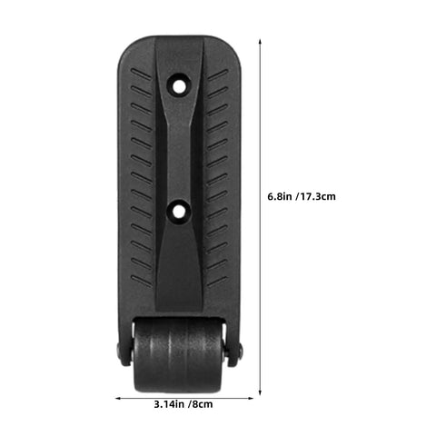 Quick Release L Bracket Side Mount Heavy Duty Caster Wheels For Speaker Amps And Tool Boxes with dimensions shown.