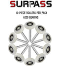 Heavy Duty Garage Door Hardware Kit With Nylon Roller Sealed Bearings Rust Resistant Galvanized Hinges And Top Bracket Plus Seven Foot Wire Rope For Seven Foot Doors Durable Long Lasting Low Maintenance