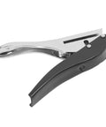 Heavy Duty Metal Hole Punch 3mm Single Hole Puncher, 25 Sheets Capacity, handheld black and silver tool for office, DIY, and crafting