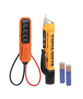 NCVT3PKIT Dual Range Non Contact Voltage Tester Kit with Flashlight shown with batteries and test leads