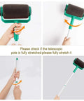 Spill Proof Pour And Paint Roller Kit With Six Piece Set for easy use with telescopic pole adjustment and microfiber roller.