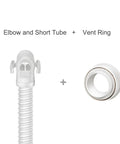 Replacement QuietAir Elbow System For F40 CPAP Mask With Quick Release Elbow And Short Tube Includes QuietAir Vent Ring