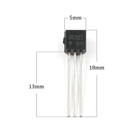 BC327 transistor dimensions from 24-Value General Purpose Transistors Kit Pro-Grade Power Transistors Pack Of 840 NPN PNP 2N2222 S9018 BC327 BC558 Assortment For DIY Electronics Projects And Pro Builds