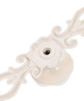 European Vintage Cabinet Pull Handle Zinc Alloy Retro Vibe Drawer Knob For Furniture Hardware In K Gold Ivory White with floral details