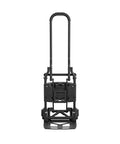Front view of Shifter Multi-Position Folding Hand Truck and Cart with upright dolly configuration, black frame.