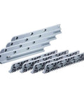 Sys3 Systainer Rails Rack System For DIY Organization with interlocking gray rails shown on a white background