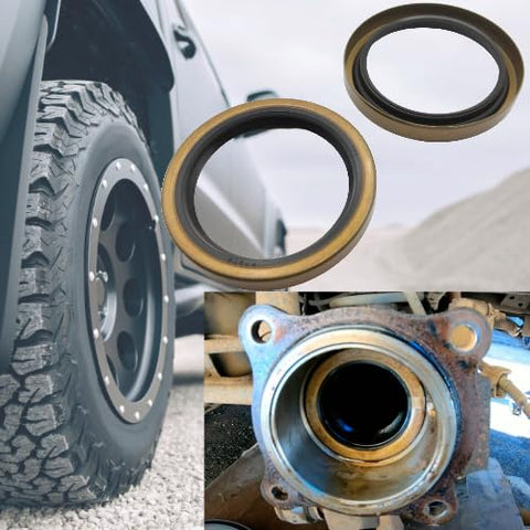 Rear Hub Bearing Seal And O Ring Kit for Toyota Tacoma 2003 Through 2024 showing parts and installation on vehicle