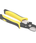 Jauarta Alloy Steel Wire Stripper Multifunctional Electrical Cutter With Safety Lock For Circuit Repair, black and yellow pliers.