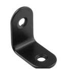1 Inch Steel L Brackets Set With Pre Drilled Holes And Included Screws, Black Finish, Rust Resistant, 90 Degree Corner Support