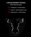 Portable LCD Vibration Analyzer And Vibrometer Meter With Large Clear Screen, On The Go Vibration Severity Tester For Acceleration, Velocity, And Displacement Readouts, 0.1 To 199.9 Meters Per Second Easy Read Measurement Tool, sensor close-up