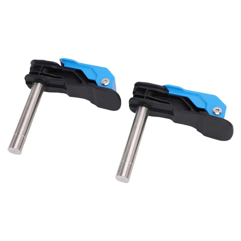 Two Pack Adjustable 19mm Bench Dog Hole Clamps For Woodworking Workbench Durable Engineered Plastic And Stainless Steel Construction