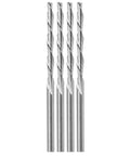 Front view: five Bosch Roto Zip SC4 1/8-inch zip bits for wood and plastic