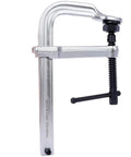 Heavy Duty F Clamp With Drop Forged Arm And Black Oxide Spindle, quick twist pad for reliable woodworking and welding.